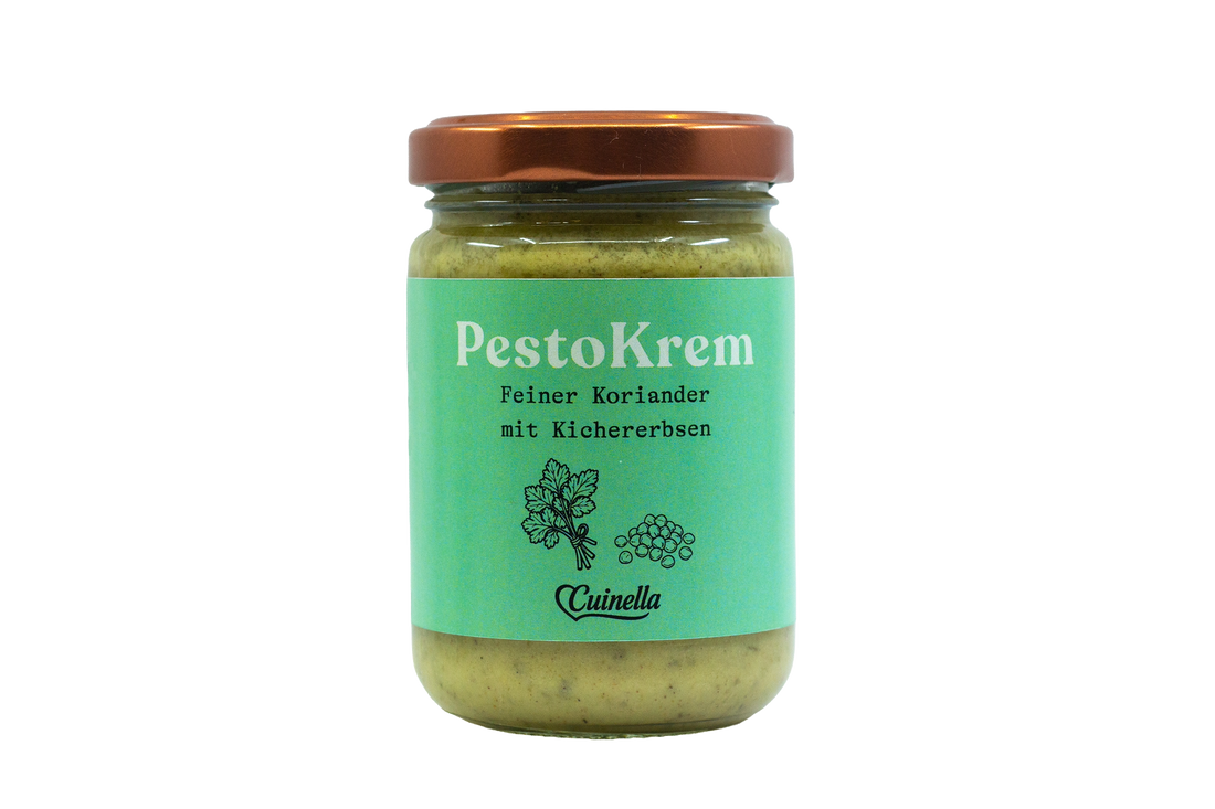 PestoKrem - Feiner Koriander mit Kichererbsen