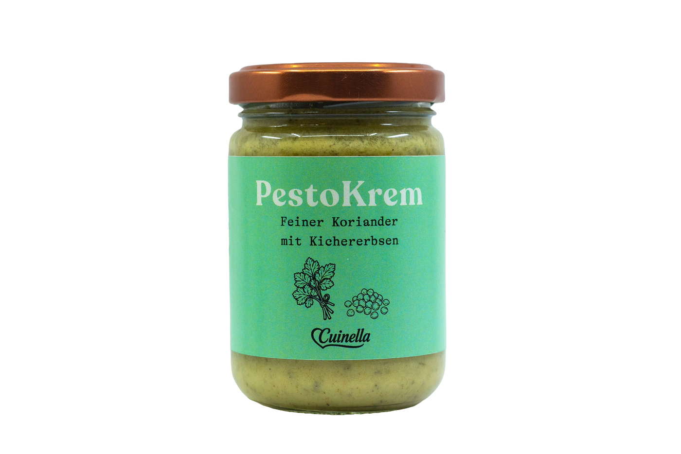 PestoKrem - Feiner Koriander mit Kichererbsen