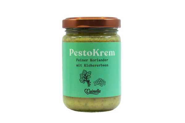 PestoKrem - Feiner Koriander mit Kichererbsen