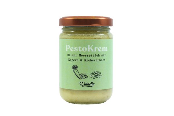 PestoKrem - Milder Meerrettich mit Kapern & Kichererbsen